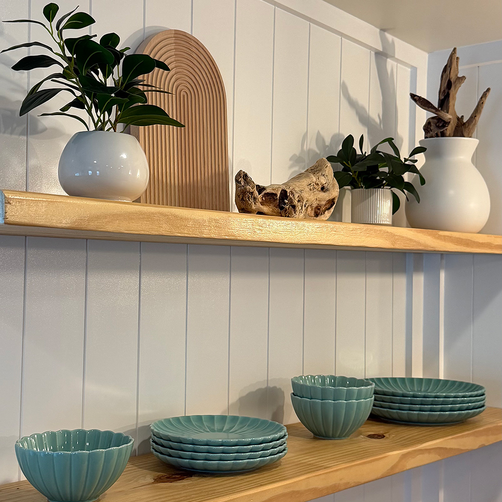 Remodeled kitchen and dining area at The Beach Break